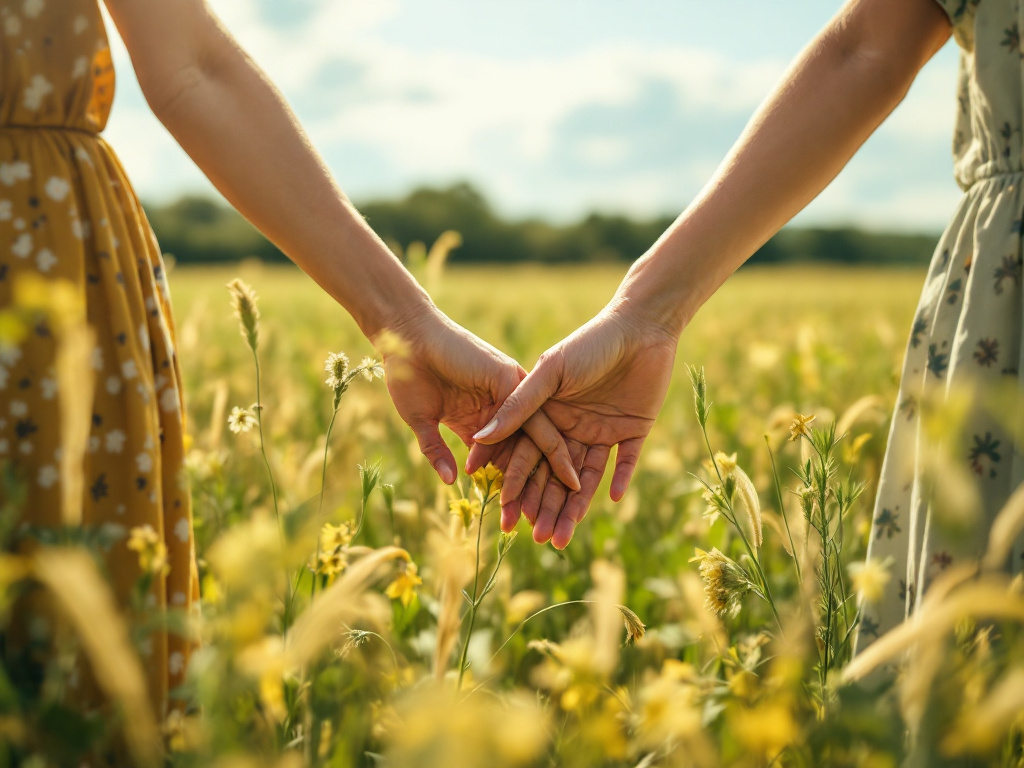 Women in harmony with nature